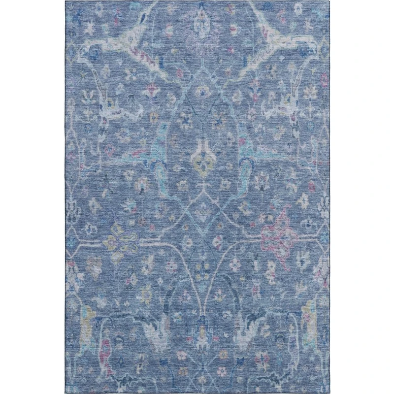 Addison Mayfield Blue AMF2232 - 8ft. Round Rug