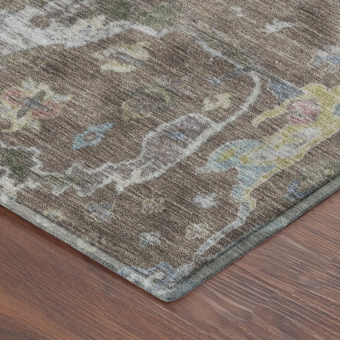 Addison Mayfield Brown AMF2233 - 8ft. Round Rug