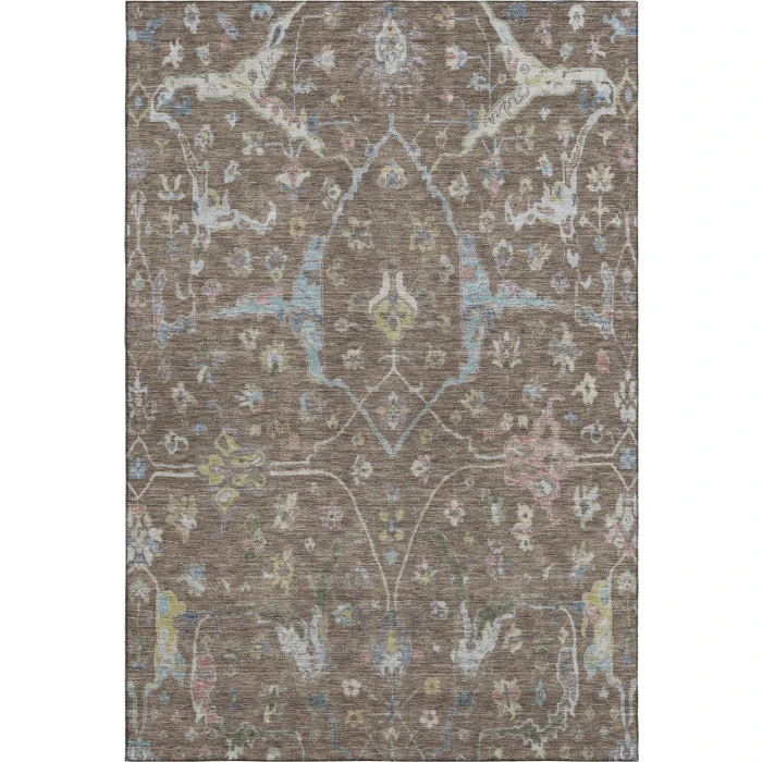 Addison Mayfield Brown AMF2233 - 8ft. Round Rug