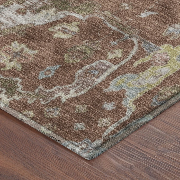 Addison Mayfield Orange AMF2233 - 8ft. Round Rug