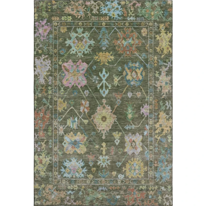 Addison Mayfield Green AMF2234 - 8ft. Round Rug