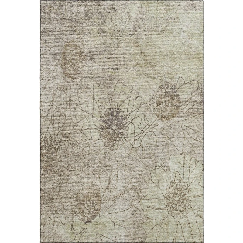 Addison Mayfield Brown AMF2235 - 8ft. Round Rug