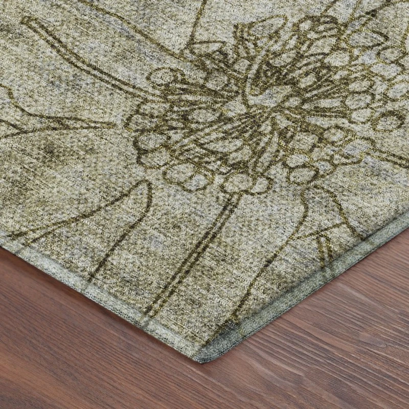 Addison Mayfield Gray AMF2235 - 8ft. Round Rug