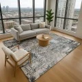 Addison Mayfield Gray AMF2236 - 8ft. Round Rug