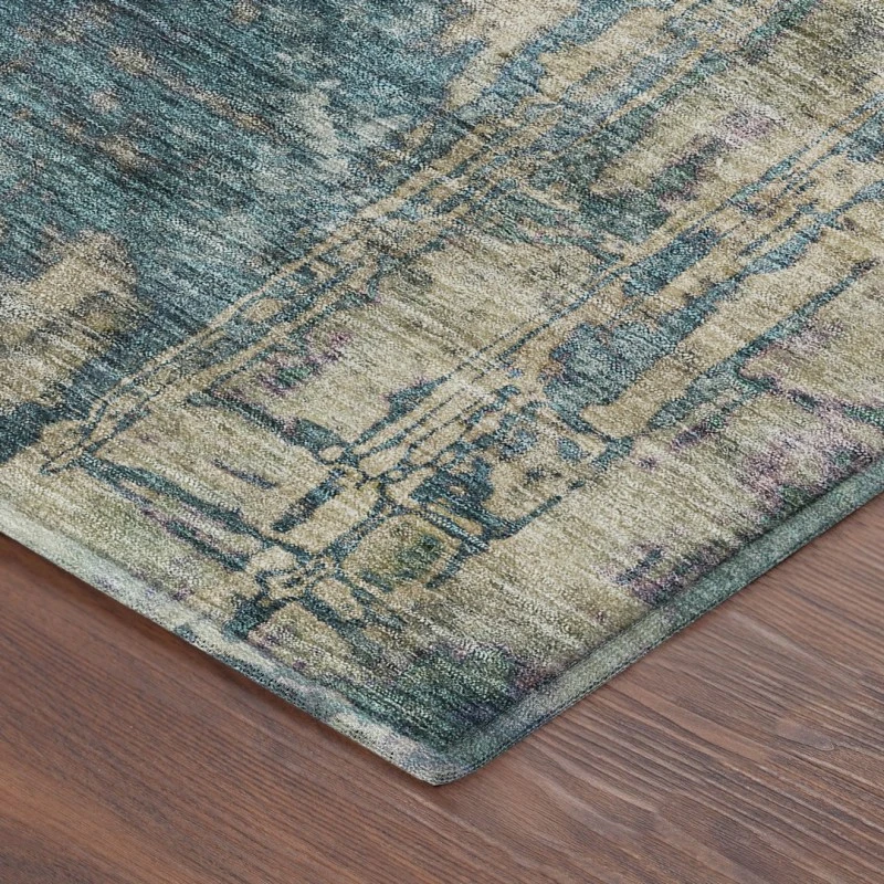 Addison Mayfield Teal AMF2236 - 8ft. Round Rug