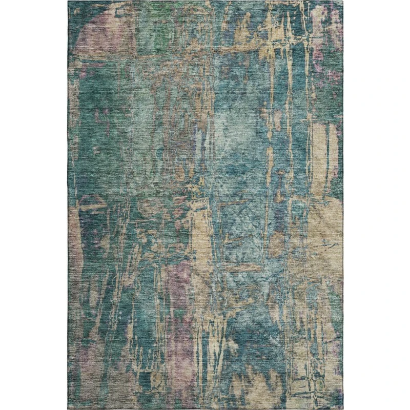 Addison Mayfield Teal AMF2236 - 8ft. Round Rug