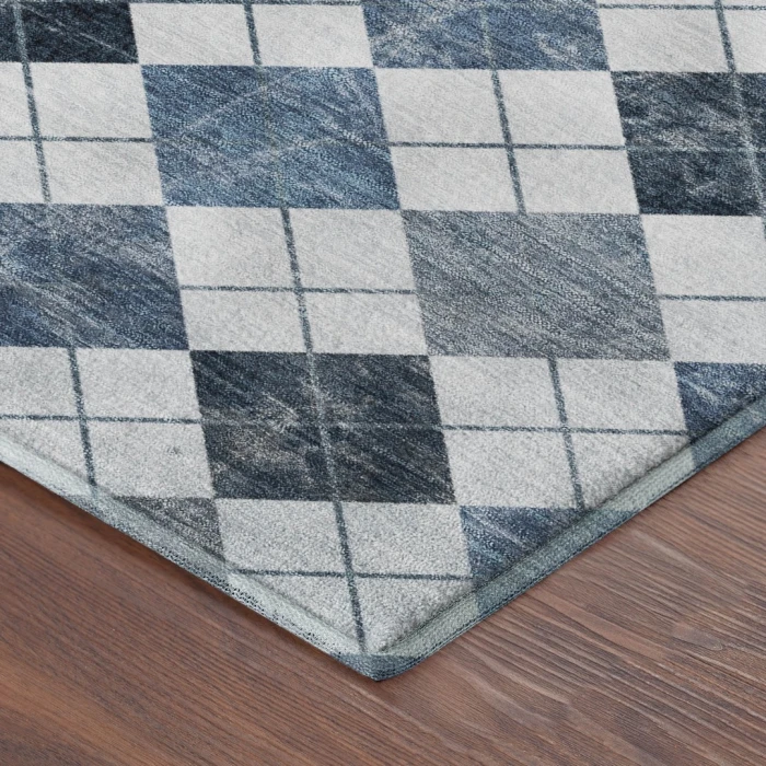 Addison Mayfield Blue AMF2237 - 8ft. Round Rug