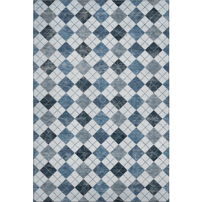 Addison Mayfield Blue AMF2237 - 8ft. Round Rug