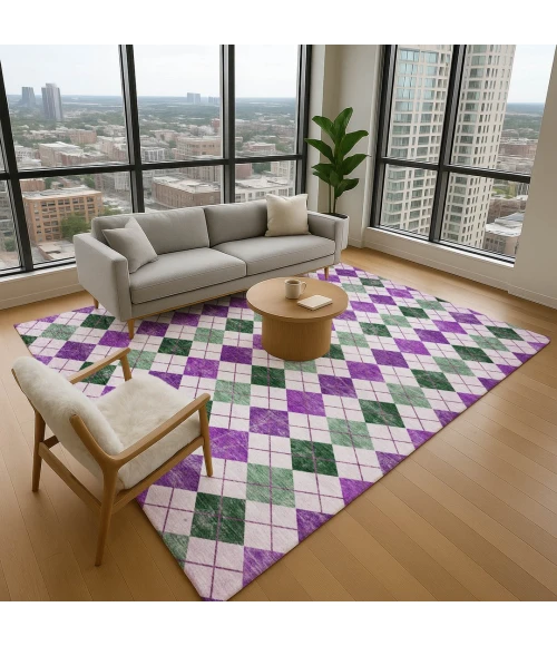 Addison Mayfield Purple AMF2237 8ft. x 10ft. Rect. Rug