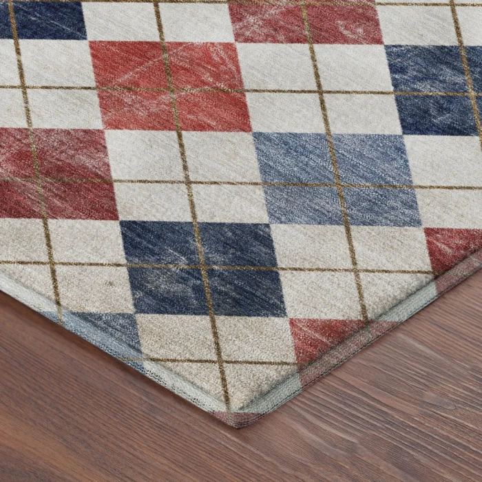 Addison Mayfield Red AMF2237 - 8ft. Round Rug