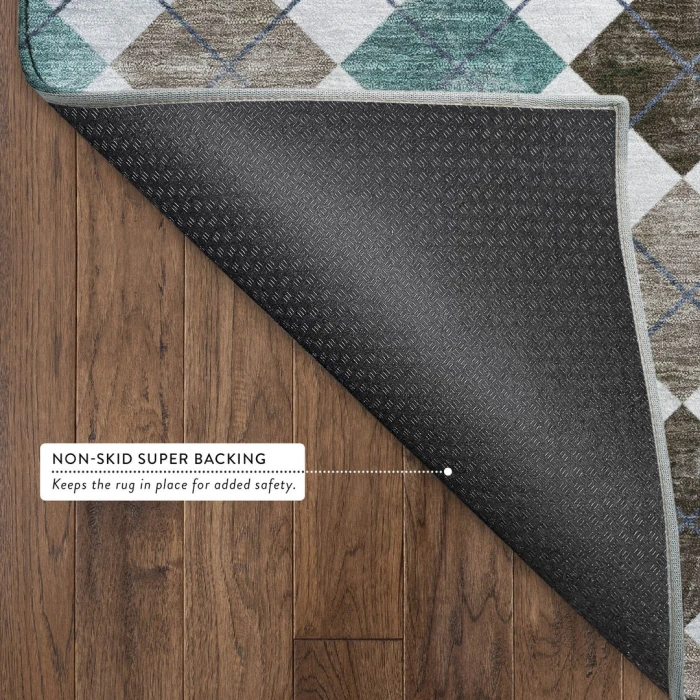 Addison Mayfield Teal AMF2237 - 8ft. Round Rug