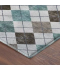 Addison Mayfield Teal AMF2237 - 8ft. Round Rug