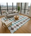 Addison Mayfield Teal AMF2237 - 8ft. Round Rug