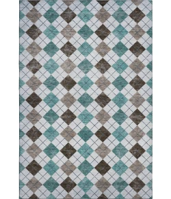 Addison Mayfield Teal AMF2237 - 8ft. Round Rug