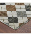 Addison Mayfield Orange AMF2237 - 8ft. Round Rug
