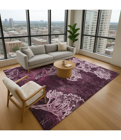 Addison Mayfield Purple AMF2239 9ft. x 12ft. Rect. Rug