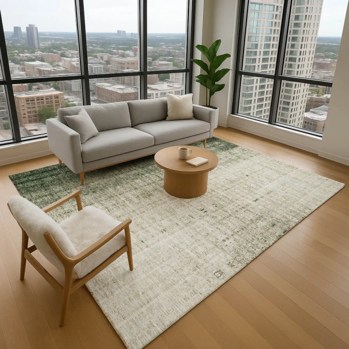Addison Mayfield Green AMF2240 - 8ft. Round Rug