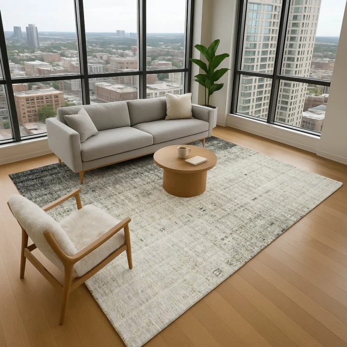 Addison Mayfield Brown AMF2240 - 8ft. Round Rug
