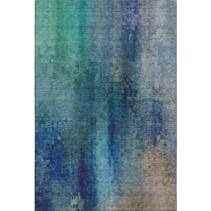 Addison Mayfield Blue AMF2241 - 8ft. Round Rug