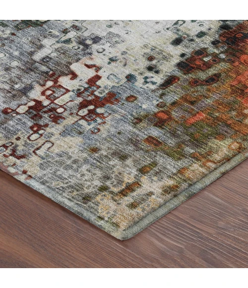 Addison Mayfield Blue AMF2242 - 8ft. Round Rug