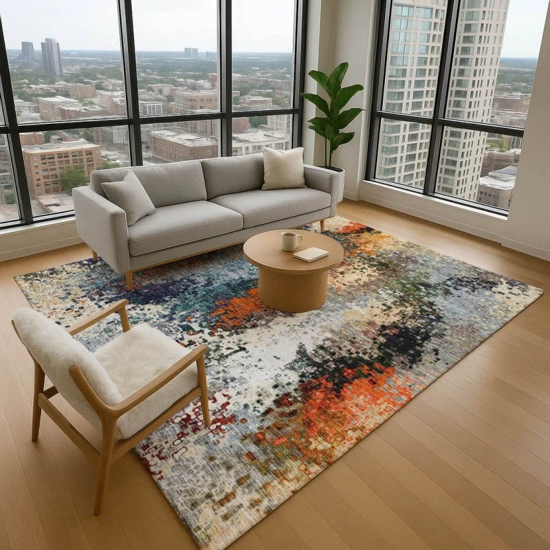 Addison Mayfield Blue AMF2242 2ft. 3in. x 7ft. 6in. Rect. Rug