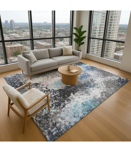 Addison Mayfield Blue AMF2242 8ft. x 10ft. Rect. Rug