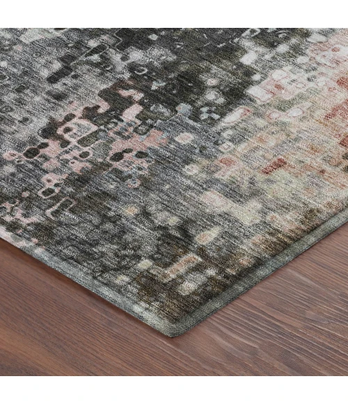 Addison Mayfield Gray AMF2242 - 8ft. Round Rug