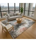 Addison Mayfield Gray AMF2242 - 8ft. Round Rug