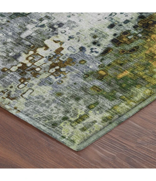 Addison Mayfield Green AMF2242 - 8ft. Round Rug