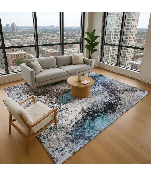 Addison Mayfield Brown AMF2242 - 8ft. Round Rug