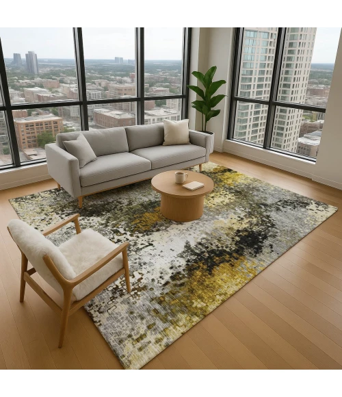 Addison Mayfield Gray AMF2242 - 8ft. Round Rug