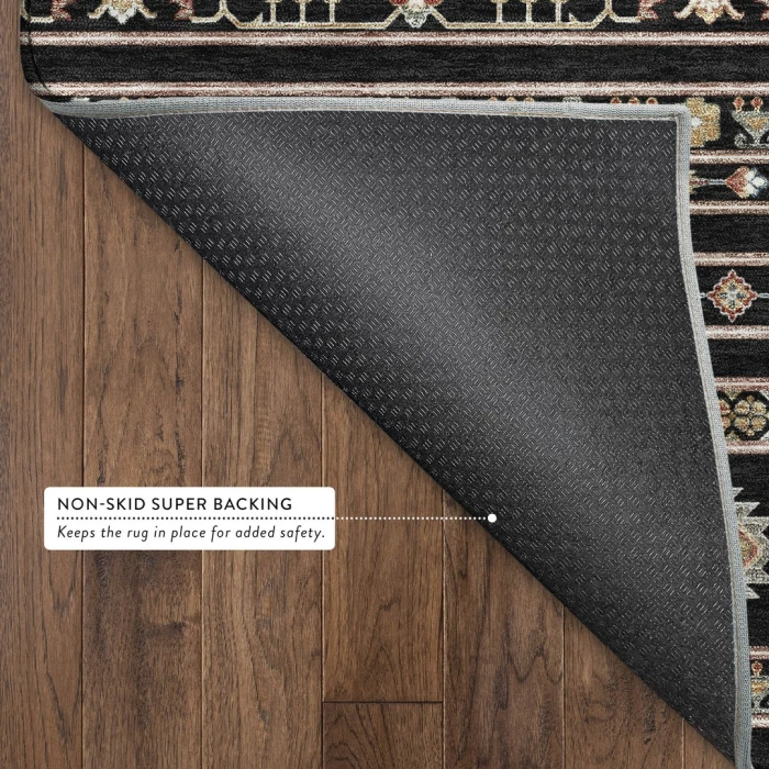 Addison Mayfield Black AMF2244 2ft. 3in. x 7ft. 6in. Rect. Rug