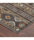 Addison Mayfield Brown AMF2244 - 8ft. Round Rug