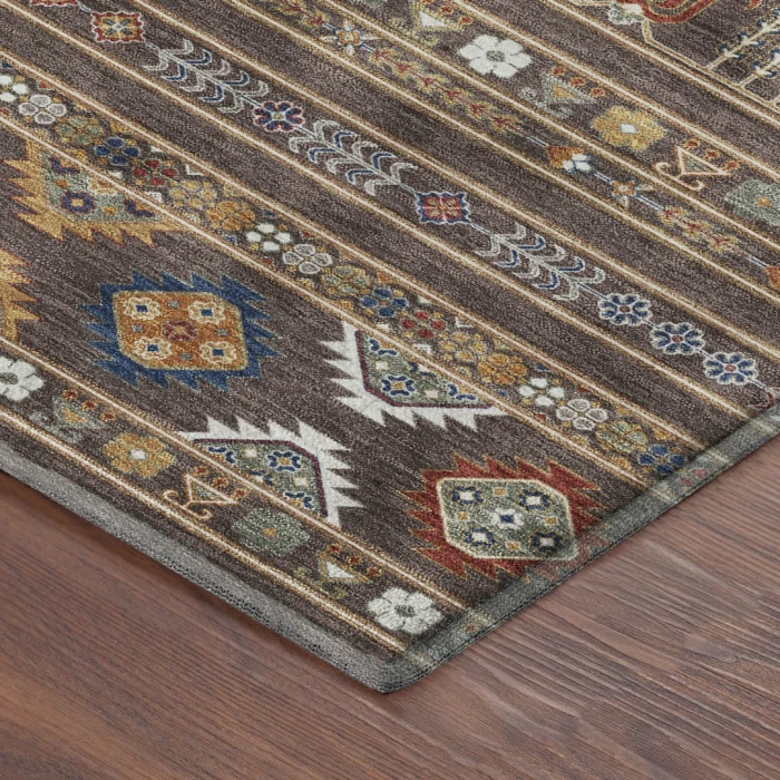 Addison Mayfield Brown AMF2244 - 8ft. Round Rug