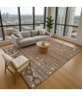 Addison Mayfield Brown AMF2244 - 8ft. Round Rug