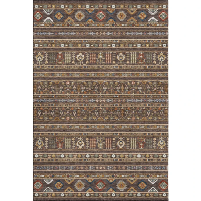 Addison Mayfield Brown AMF2244 - 8ft. Round Rug