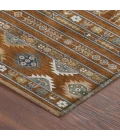 Addison Mayfield Orange AMF2244 - 8ft. Round Rug