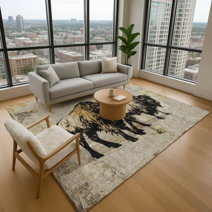 Addison Mayfield Brown AMF2245 2ft. 3in. x 7ft. 6in. Rect. Rug