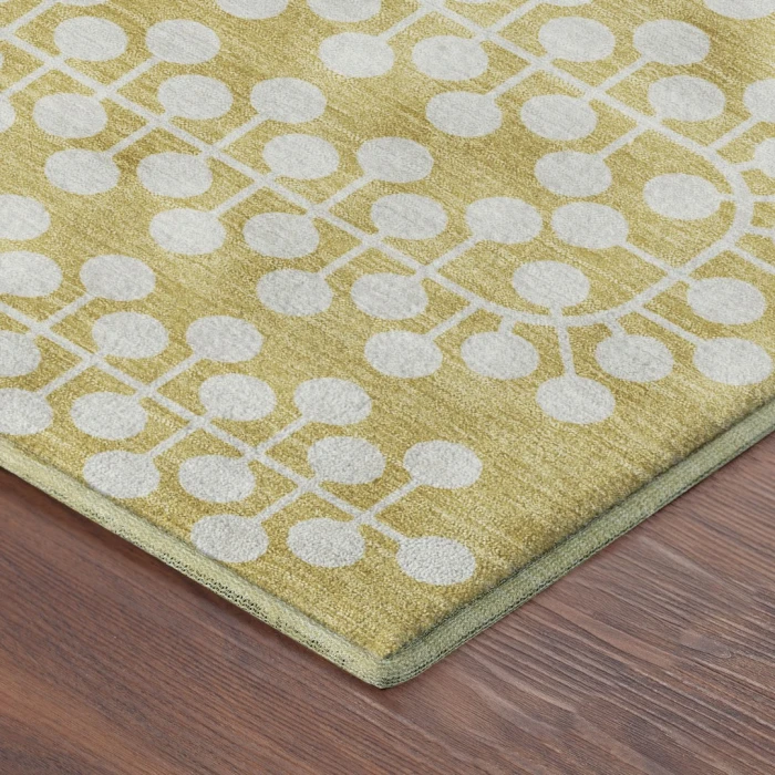 Addison Mayfield Gold AMF2247 - 8ft. Round Rug