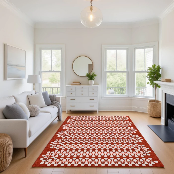 Addison Mayfield Red AMF2247 8ft. x 10ft. Rect. Rug