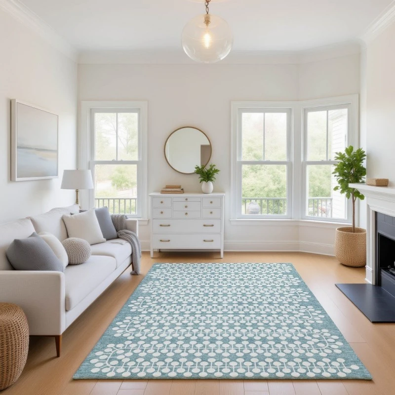 Addison Mayfield Teal AMF2247 9ft. x 12ft. Rect. Rug