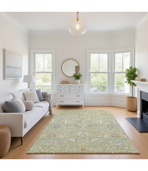 Addison Mayfield Green AMF2250 - 8ft. Round Rug