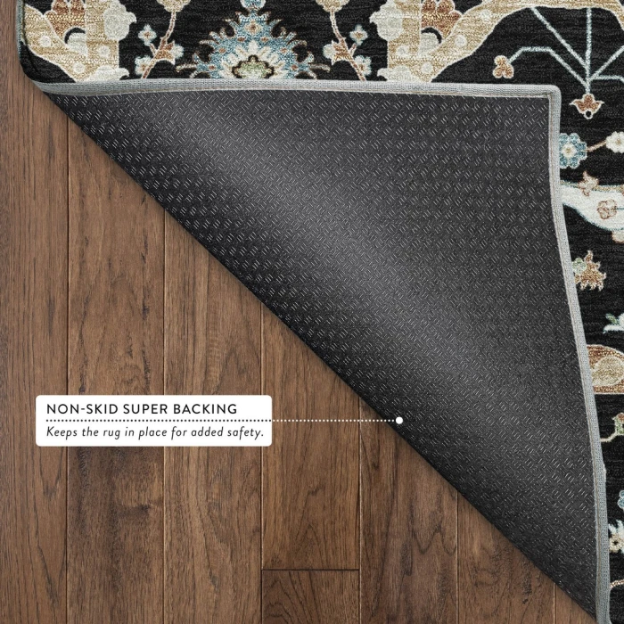 Addison Mayfield Black AMF2250 - 8ft. Round Rug