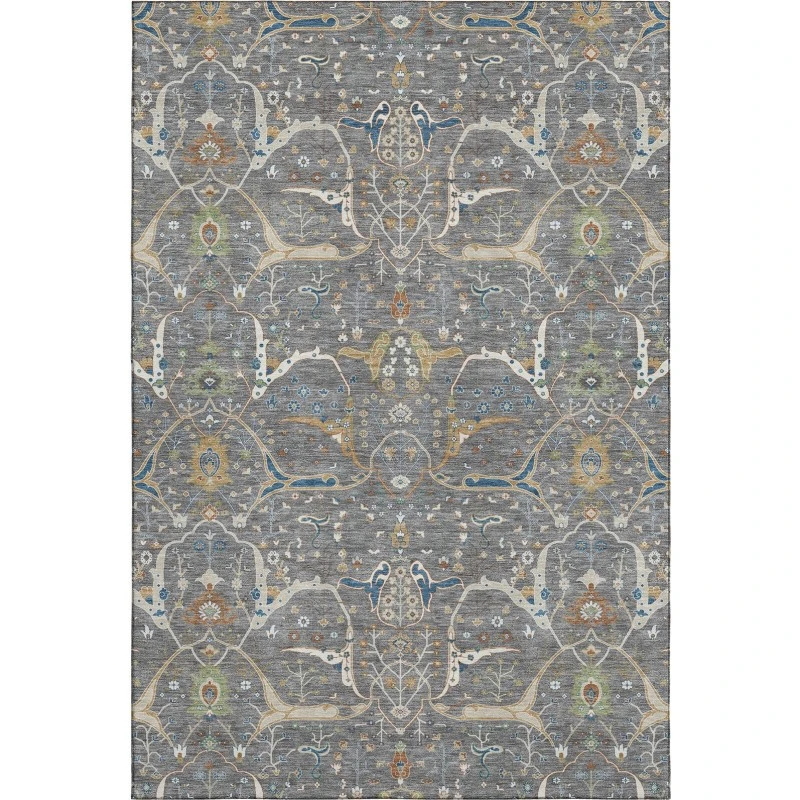 Addison Mayfield Gray AMF2250 - 8ft. Round Rug