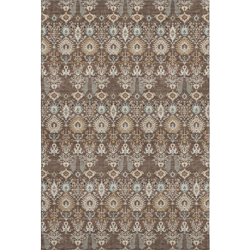 Addison Mayfield Brown AMF2251 - 8ft. Round Rug