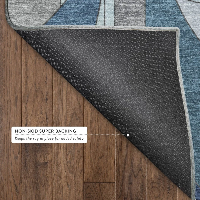 Addison Mayfield Blue AMF2252 - 8ft. Round Rug
