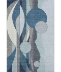 Addison Mayfield Blue AMF2252 - 8ft. Round Rug