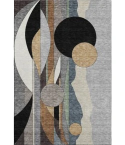 Addison Mayfield Gray AMF2252 - 8ft. Round Rug