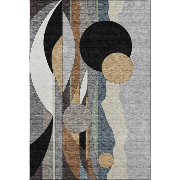Addison Mayfield Gray AMF2252 - 8ft. Round Rug