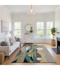 Addison Mayfield Brown AMF2252 - 8ft. Round Rug